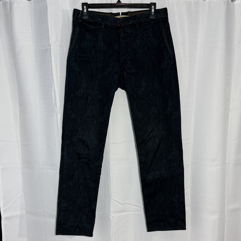 Incotex Men's Dark Patterned Pants 30/29